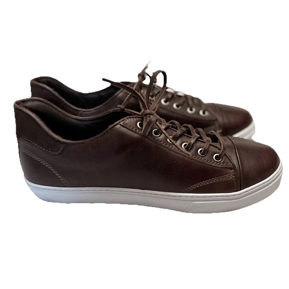 MATiSSE HOMME Brazilian Brown Leather Sneakers Men’s Size 10 “JACKSON” Low Tops